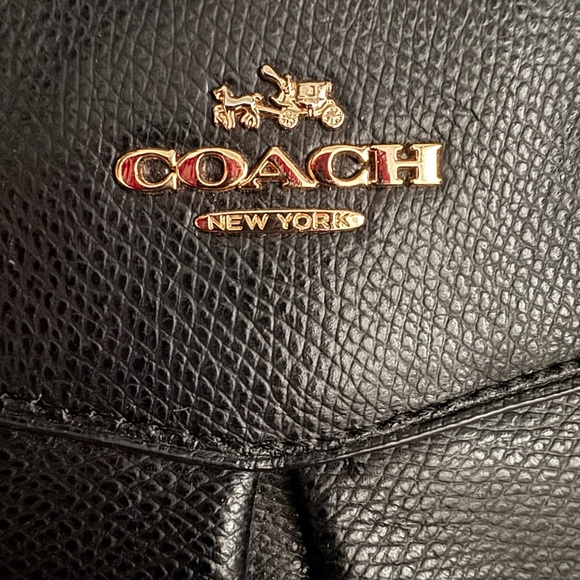 Gently Used Coach Satchel. $75 Black Leather. With Gold hardware. - Picture 2 of 7